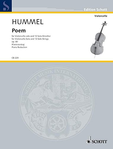 Book HUMMEL B. - Poem Op.80 para Violoncello y Piano free