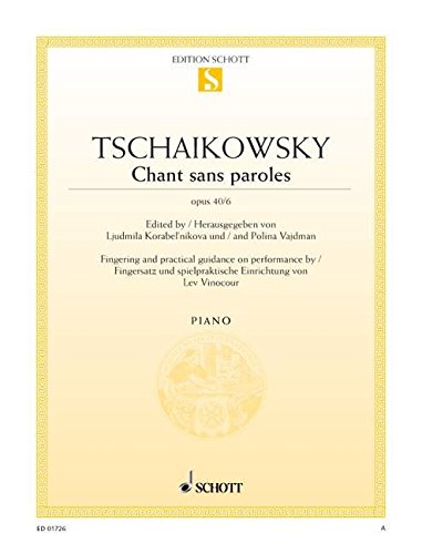 Book CHANT SANS PAROLES OP. 40/6 PIANO free