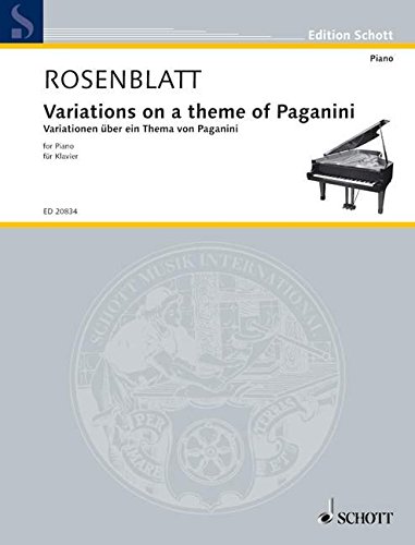 Book VARIATIONS ON A THEME OF PAGANINI PIANO free