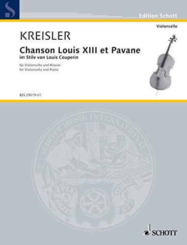 Book CHANSON LOUIS XIII ET PAVANE VIOLONCELLE free