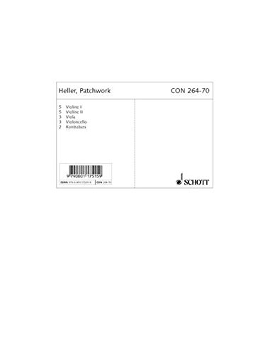 Book Patchwork - orchestre à cordes - Parties 5 x Violine 1, 5 x Violine 2, 3 x Viola, 3 x Violoncello, 2 x Kontrabass - CON 264-70 free