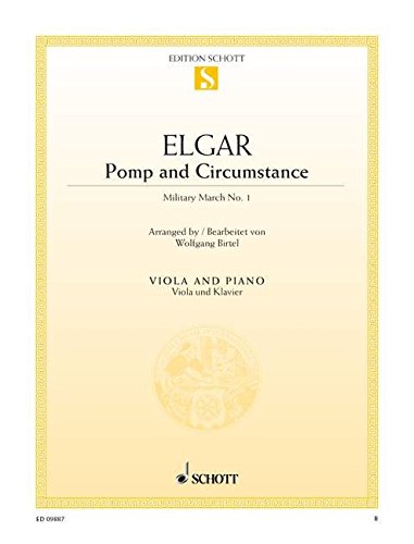 Book Pomp and Circumstance: Military March No. 1, for Viola and Piano free