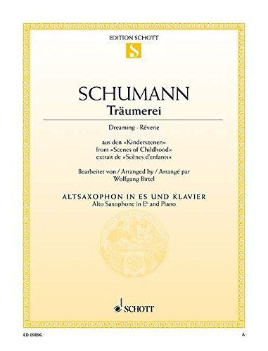 Book Traumerei From Scenes of Childhood, for Alto Saxophone in Eb and Piano free