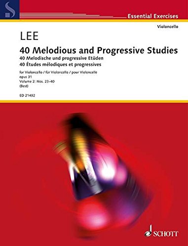 Book 40 MELODIOUS AND PROGRESSIVE STUDIES OP. 31 BAND 2 VIOLONCELLE free