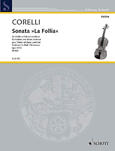 Book Sonata la follia in d minor, op. 5/12 : for violin and basso continuo free