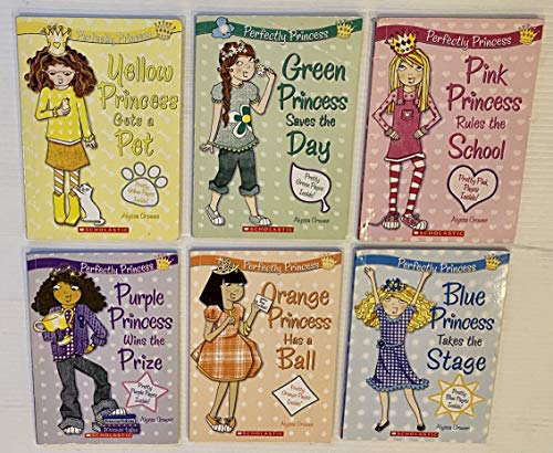 Book 6 Perfectly Princess Bks! 1)Yellow Princess Get a Pet 2)Green Princess Saves the Day 3)Pink Princess Rules the School 4)Purple Princess Wins the Prize 5)Orange Princess Has a Ball 6) Blue Princess ... free