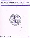 Book Australian Review Of Applied Linguistics free