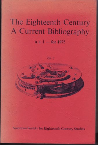Book The Eighteenth Century: A Current Bibliography N.s.--for 1975 free