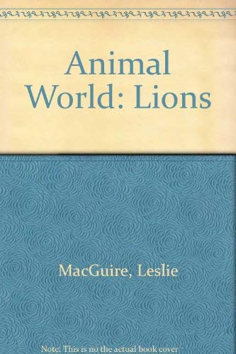 Book Animal World Lions Hb free