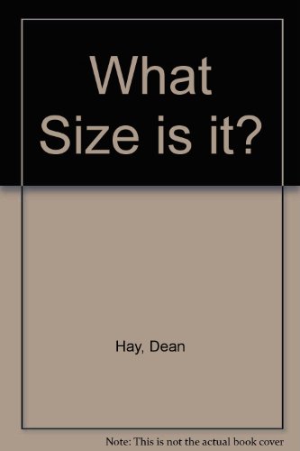 Book What Size is it? free