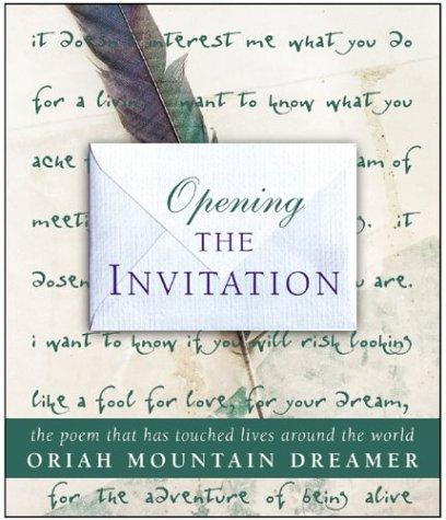 Book Opening the Invitation, 1st, First Edition free