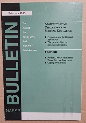 Book NASSP Bulletin Vol. 77 No. 550, February 1993 The Journal For Middle Level And High School Administration, Special Education free
