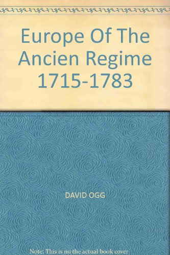 Book Europe of the Ancien Regime, 1715-83 free