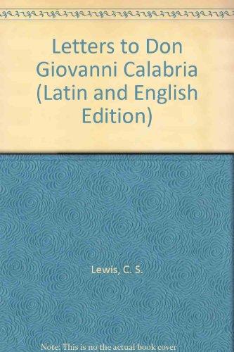Book Letters: C.S. Lewis & Don Giovanni Calabria (Latin and English Edition) free