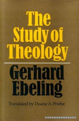 Book The study of theology free