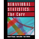 Book Behavioral Statistics : The Core - Textbook Only free