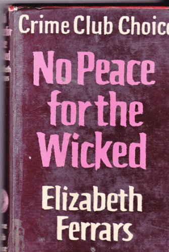 Book No Peace for the Wicked free