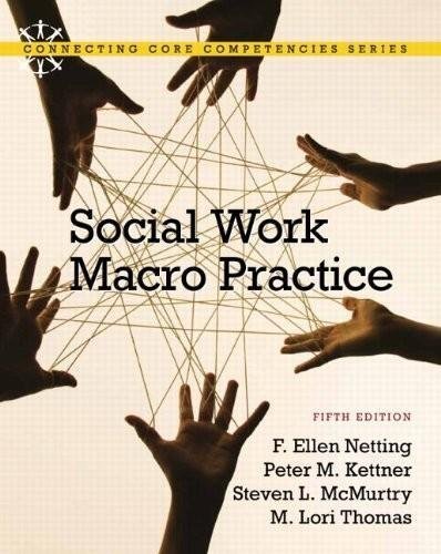 Book Social Work Macro Practice (5th, Fifth Edition) - By F.E. Netting, P.M. Kettner, S.L. McMurtry, & M.L. Thomas by F. Ellen Netting / Peter M. Kettner / Steve L. McMurtry / M. Lori Thomas (2011-05-03) free