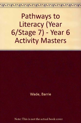 Book Collins Pathways To Literacy Year 6: Activity Masters (pathways To Literacy) free