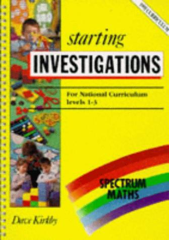 Book Spectrum Maths: Starting Investigations (spectrum Maths) free