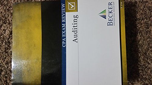Book Becker CPA Exam Review Auditing 2013 Edition free