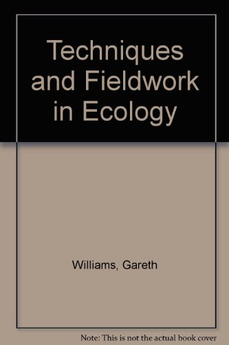 Book Techniques And Fieldwork In Ecology free