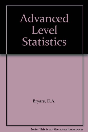 Book Advanced Level Statistics free