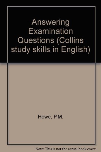 Book Answering Examination Questions (Collins study skills in English) free