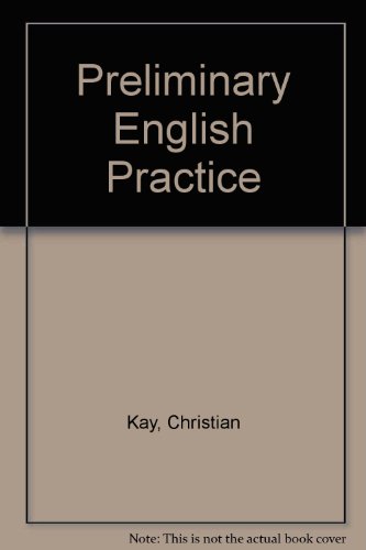 Book Preliminary English Practice free