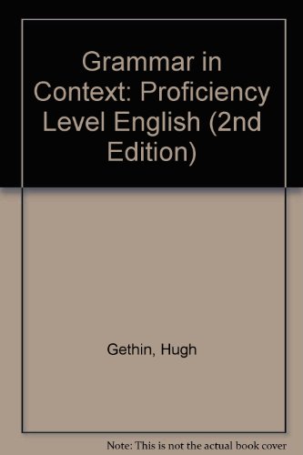 Book Grammar in Context: Proficiency Level English free