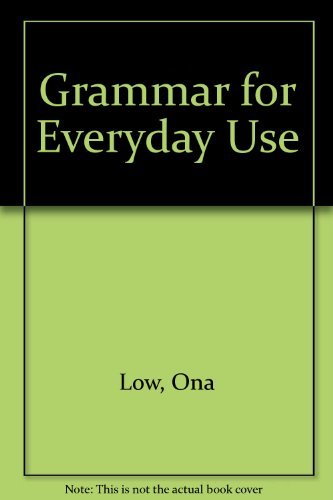 Book Grammar for Everyday Use free