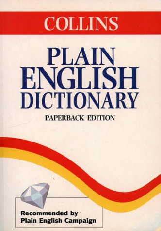 Book Collins Plain English Dictionary free