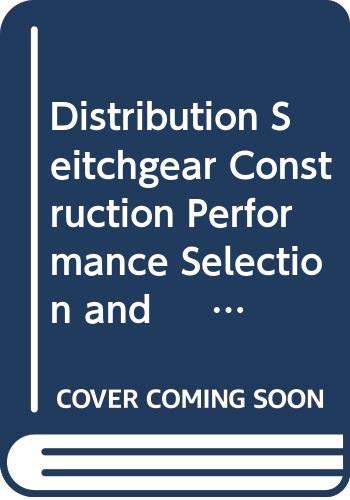 Book Distribution Seitchgear Construction Performance Selection and Installation free