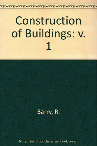 Book Construction of Buildings: Construction and Materials (v. 1) free
