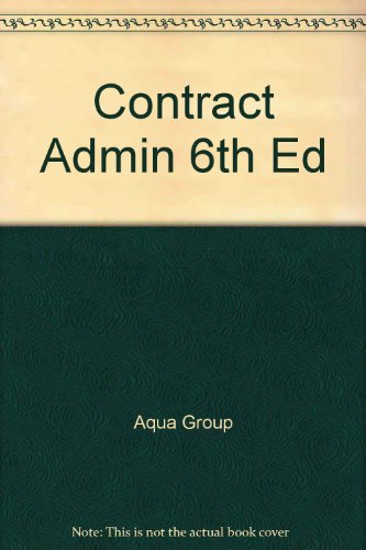 Book Contract Admin 6th Ed free