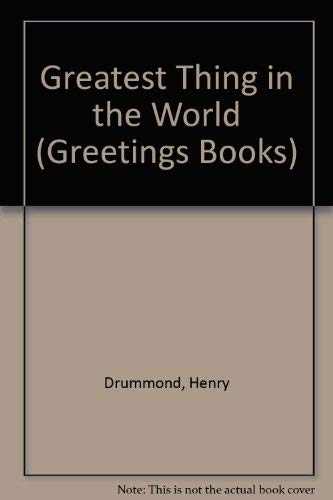 Book Greatest Thing in the World free