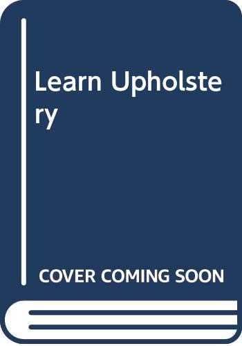 Book Learn Upholstery free