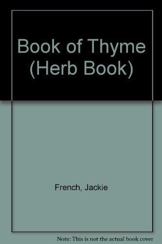 Book Book Of Thyme (herb Book) free Book Book Of Thyme (herb Book) free