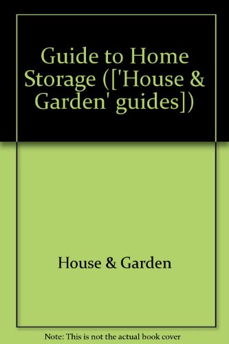 Book Guide to Home Storage (['House & Garden' guides]) free