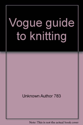 Book Vogue guide to knitting free