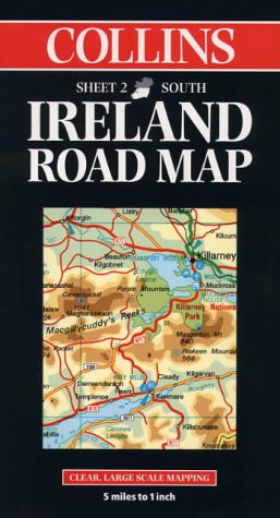 Book Collins Ireland Road Map: Clear Large-scale Mapping; 5 [sic] Miles To 1 Inch free