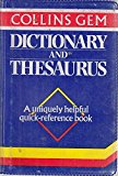 Book Collins Gem Dictionary and Thesaurus (Collins Gems) free