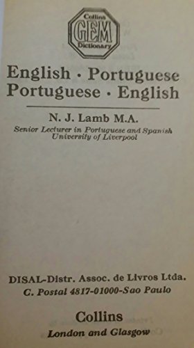 Book Collins Gem English-Portuguese Dictionary free