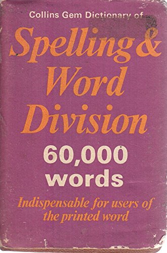 Book Dictionary of Spelling and Word Division (Gem Dictionaries) free