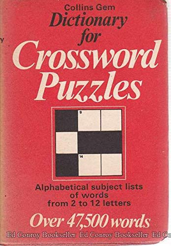 Book Dictionary for Crossword Puzzles free