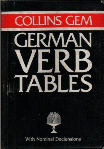 Book Collins Gem German Verb Tables and Grammar (Collins Gems) free