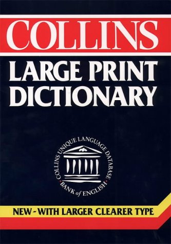 Book Collins Large Print Dictionary free