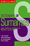 Book Dictionary of Surnames free