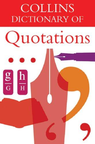Book Collins Dictionary of Quotations free