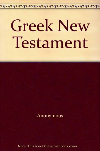 Book Greek New Testament free